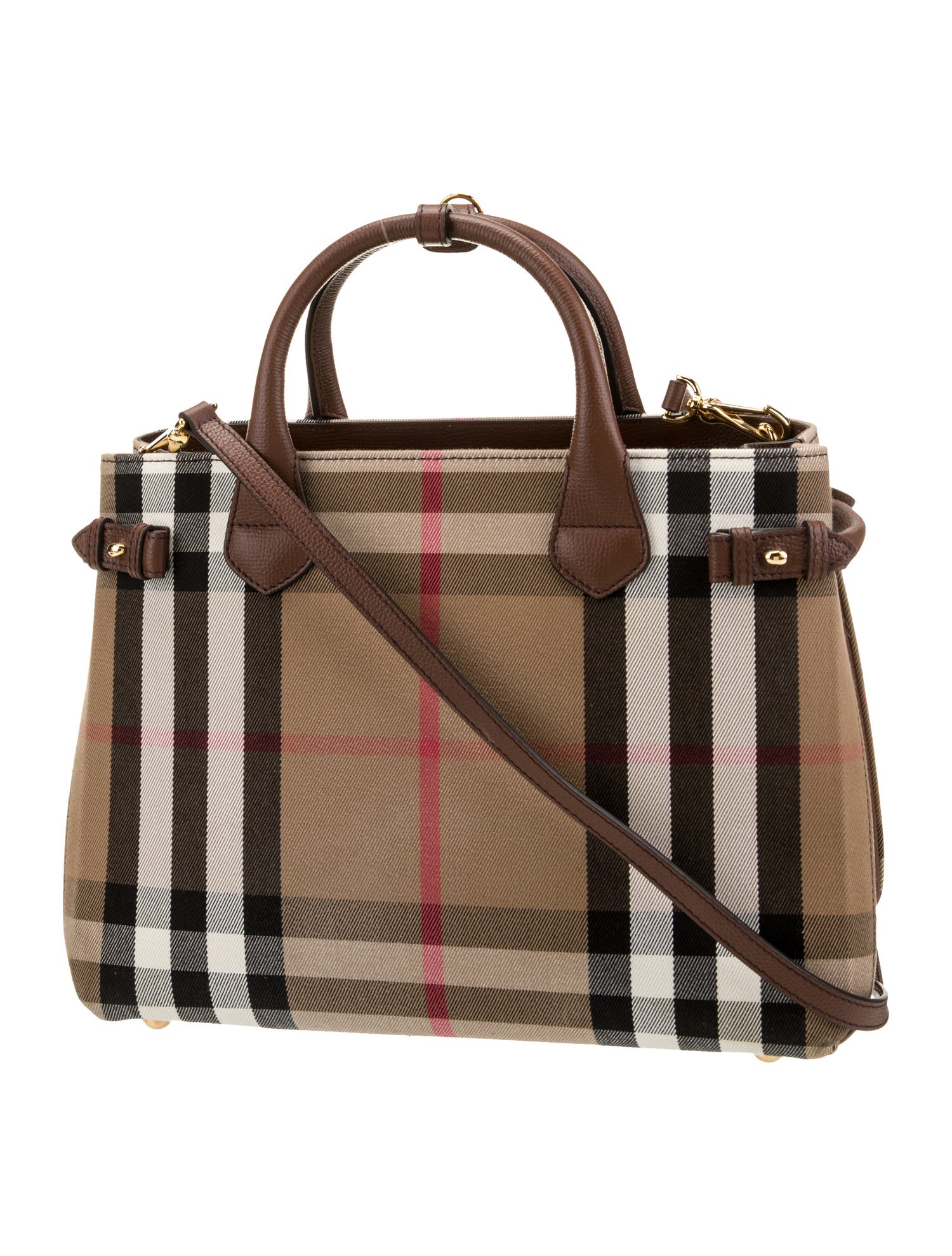 Burberry Canvas Top Handle Bag